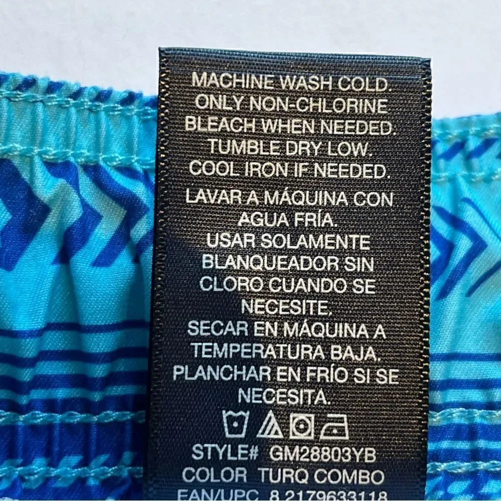 George Men's Swim Trunks Blue Arrow Pattern 2XL(44-46)